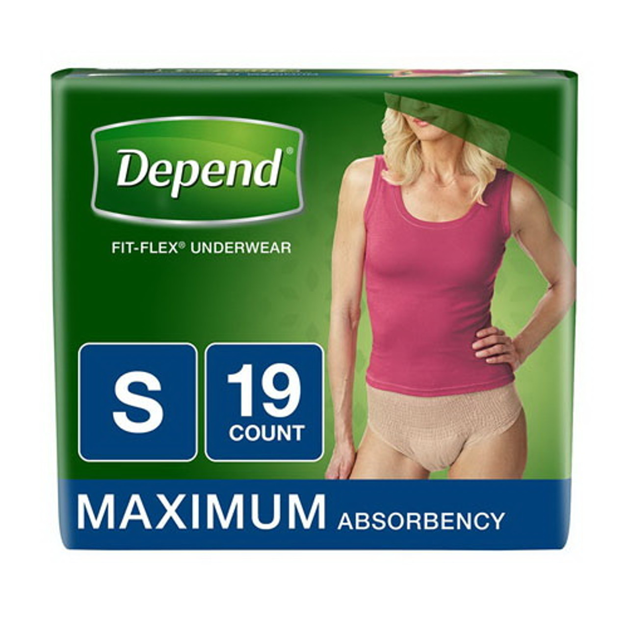 Depend FIT-Flex Incontinence Underwear for Women, Maximum