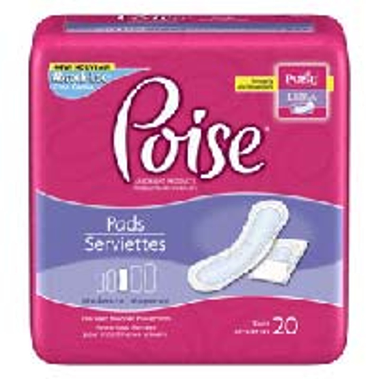 Poise Incontinence Pads For Women, Overnight Absorbency, Extra