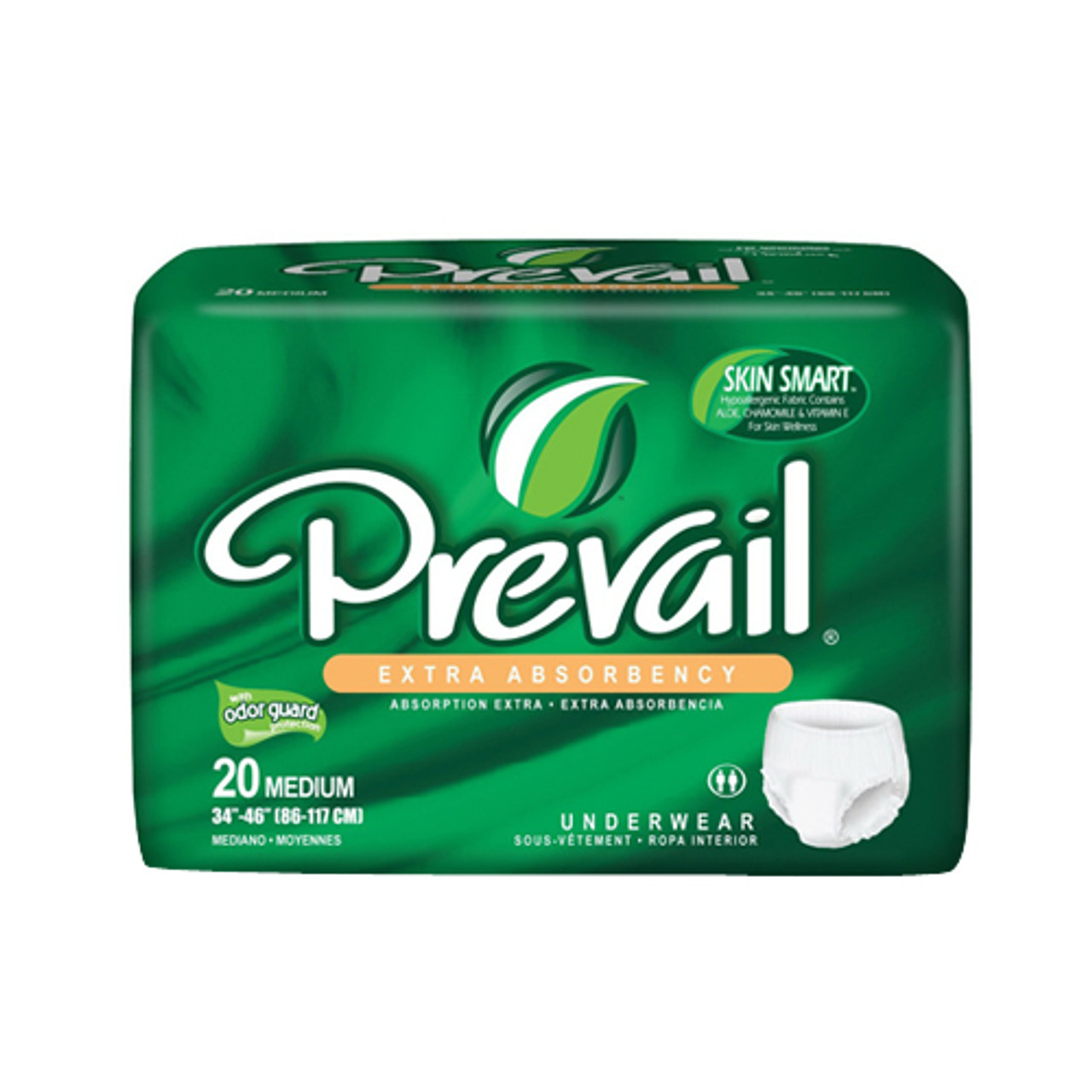 Prevail Per-Fit Extra Absorbency Incontinence Underwear, Medium