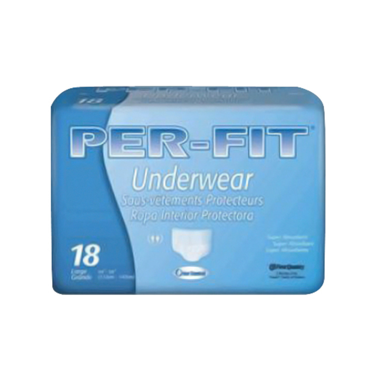 Prevail Per-Fit Underwear, Large Fits 44 To 58 Inches - 18 Ea 