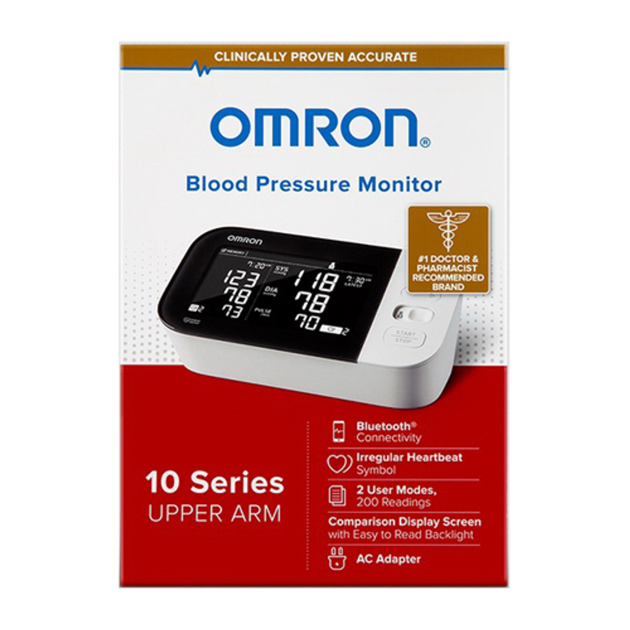 Omron Blood Pressure Monitor, Upper Arm, 5 Series,1ea