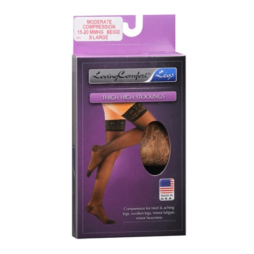 support thigh high hosiery