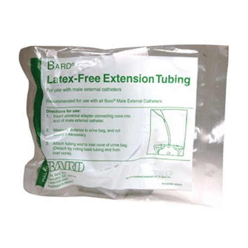 Bard Leg Bag LatexFree Extension Tubing With Connector 18 Inches