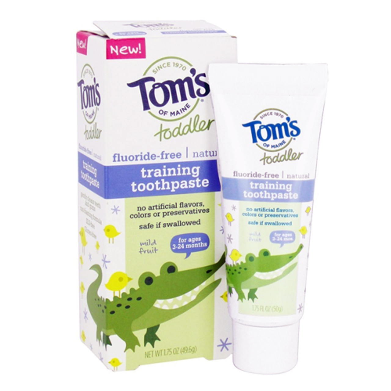 toms training toothpaste