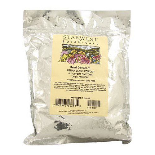 Starwest Botanicals Bulk Henna Black Powder 1 Lb