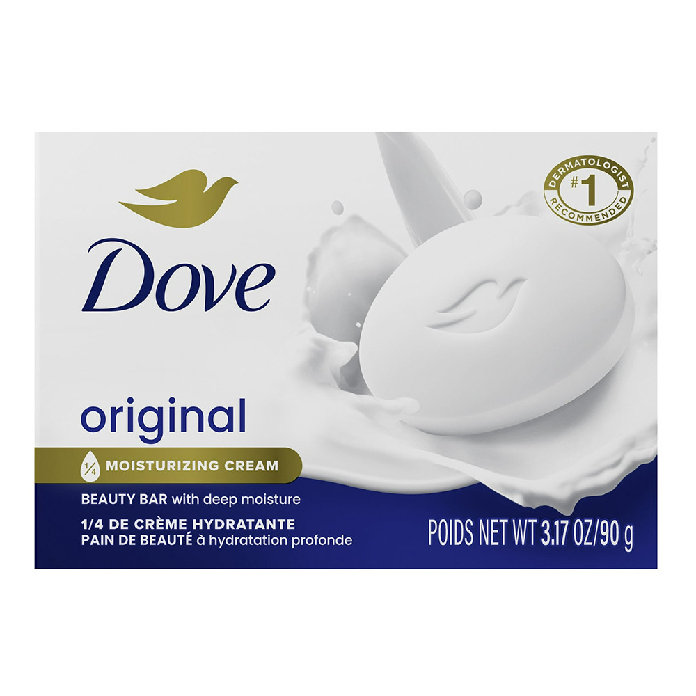 Dove White Moisturizing Lotion Beauty Bar, 3.17 Oz