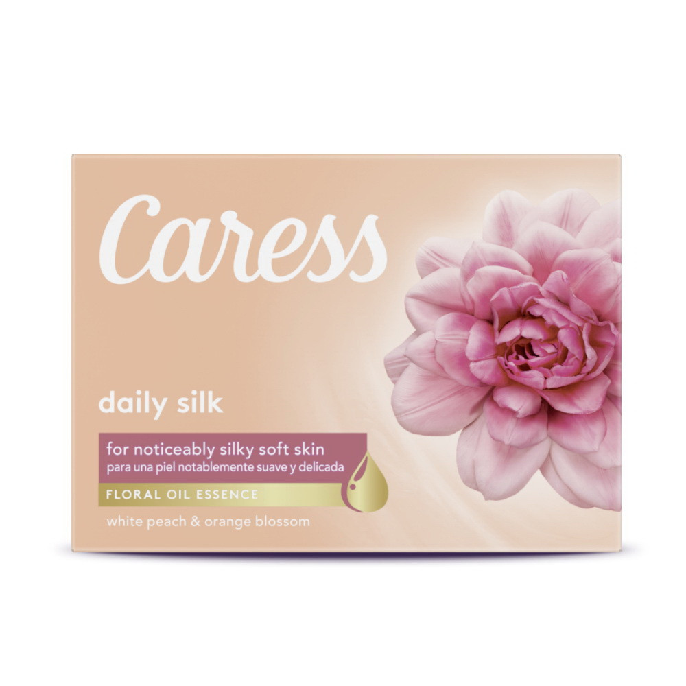 Caress Moisturizing Body Bar Daily Silk, 4 Oz 2 Pack