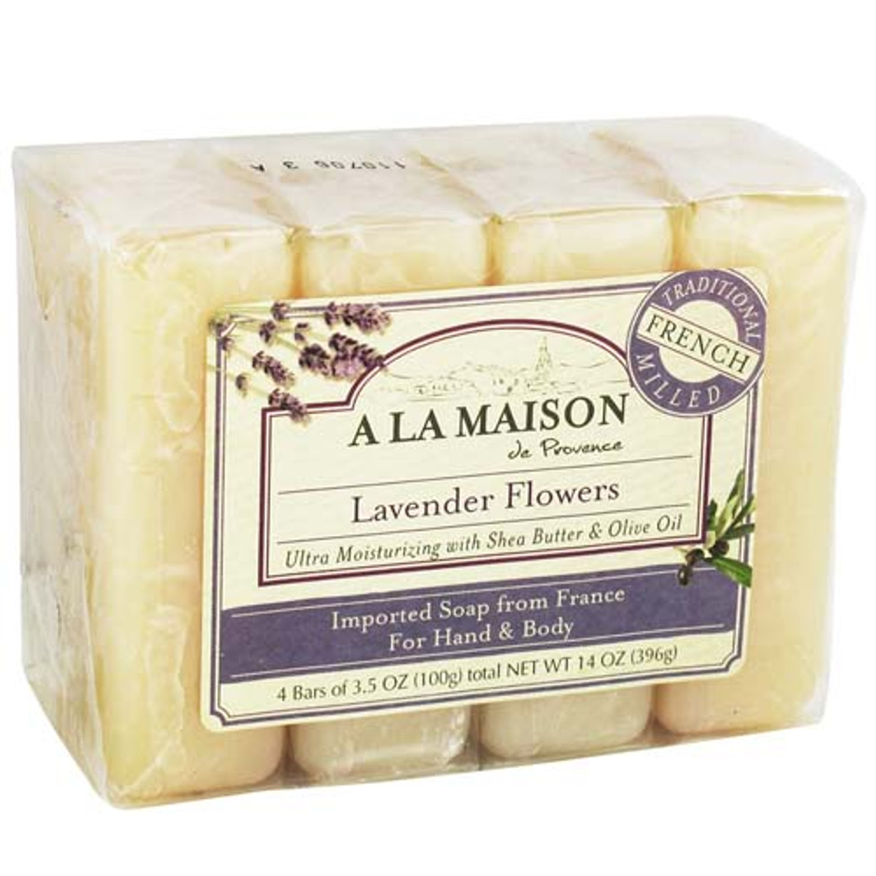 A LA MAISON HYPOALLERGENIC UNSCENTED SOAP BARS FOR HAND AND BODY