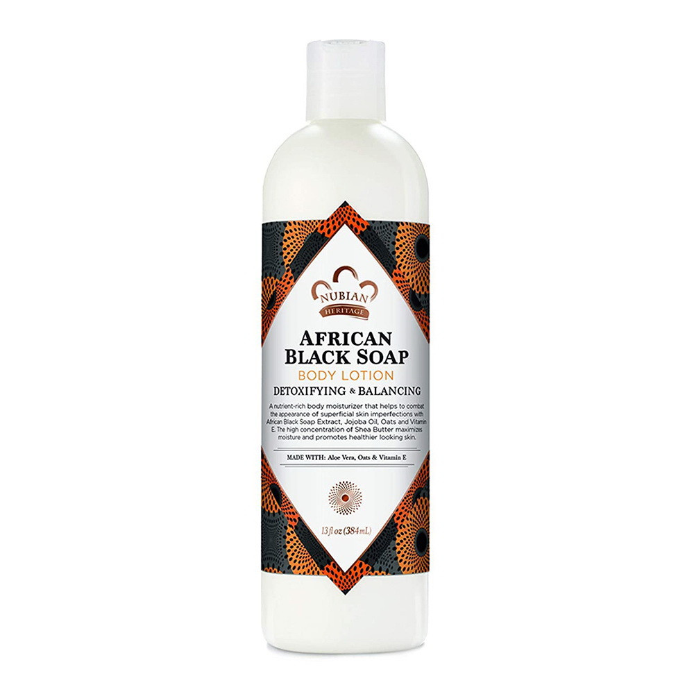 Nubian Heritage African Black Soap Body Lotion, 13 Oz