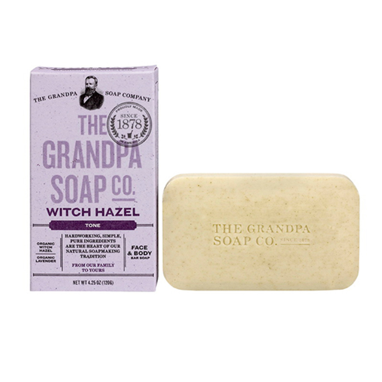 The Grandpa Soap Company Epsom Salt Soda Deep Cleanse Bar Soap 4.25 Oz Pack  of 3