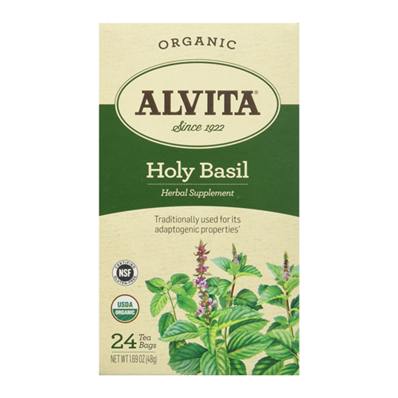 Alvita Organic Holy Basil Tea Bags 24 Ea myotcstore