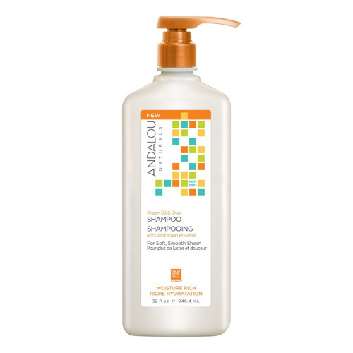 Andalou Naturals Argan Oil And Shea Moisture Rich Hair Shampoo, 32 Oz