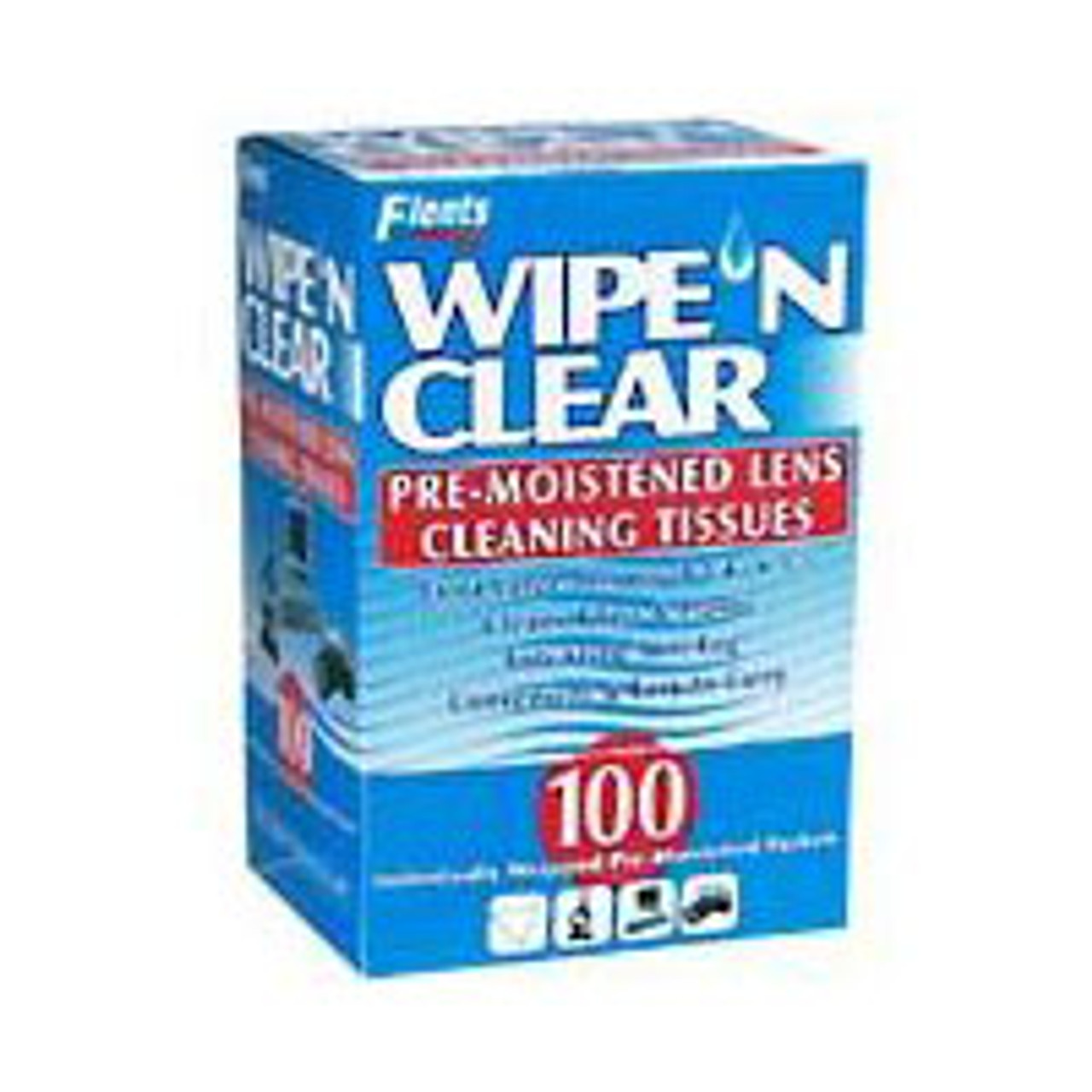 Flents Wipe 'N Clear Lens Wipes, Pre-Moistened - 20 wipes