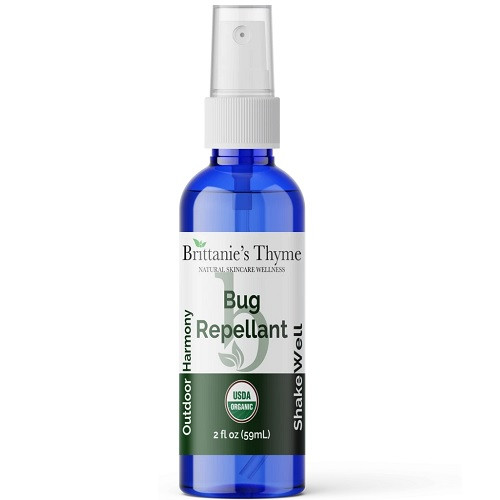 Brittanies Thyme Natural Skin Wellness Organic Bug Repellent Spray, 2