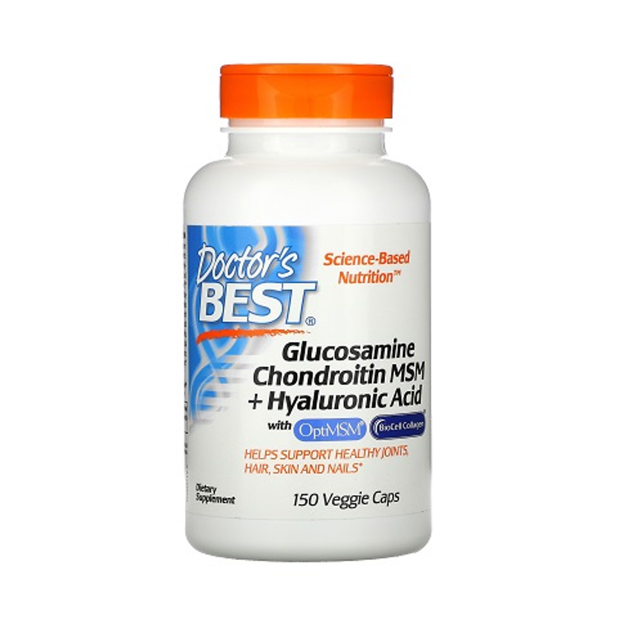 Doctors Best Glucosamine Chondroitin MSM plus Hyaluronic Acid Capsules