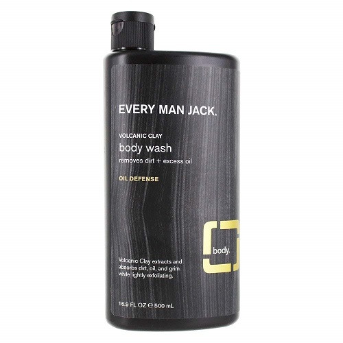 Every Man Jack Volcanic Clay Oil Defense Body Wash, 16.9 Oz