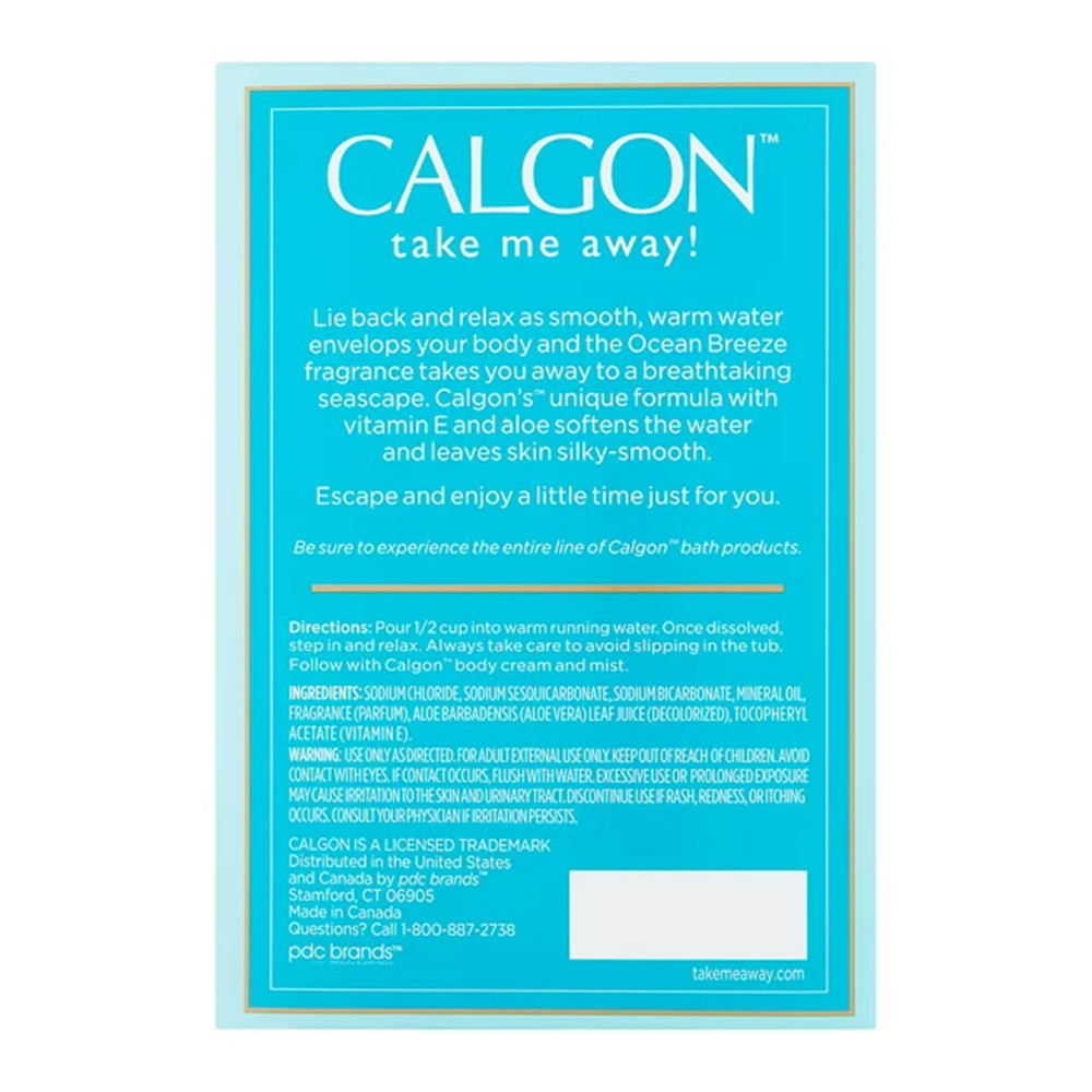 Calgon Ocean Breeze Moisturizing Bath Beads with Aloe Vitamin E