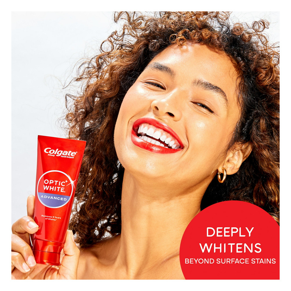 Colgate Optic White Advanced Teeth Whitening Toothpaste Sparkling