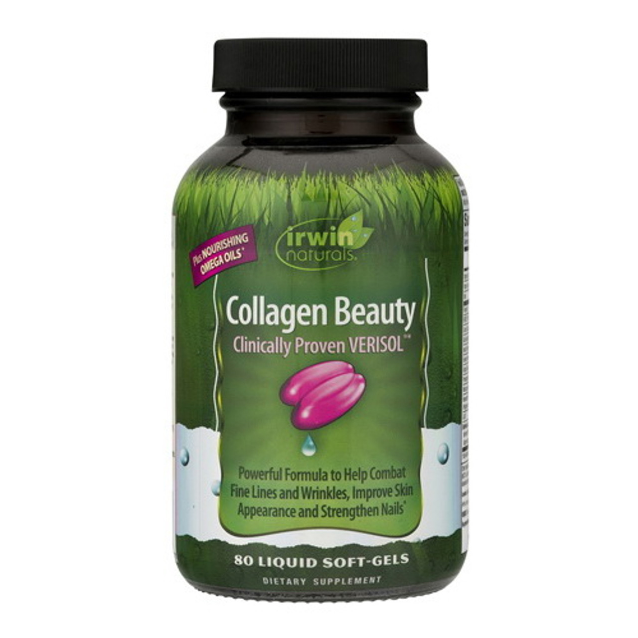 Irwin Naturals Collagen Beauty Liquid Softgels, 80 Ea