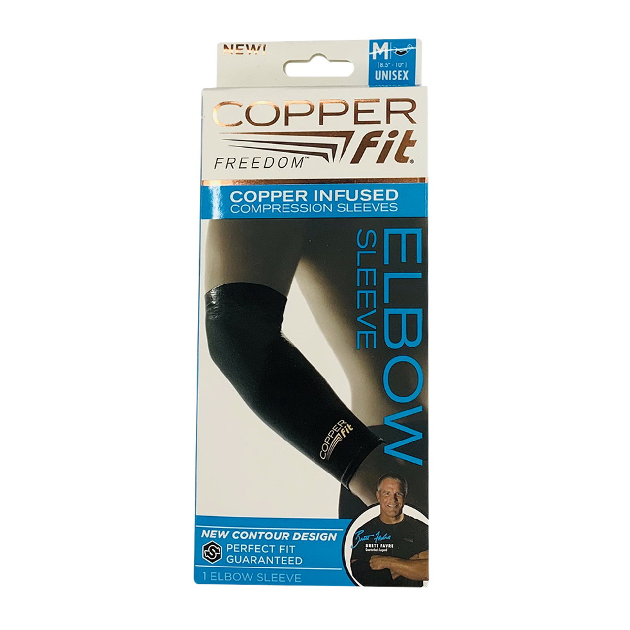 Copper Fit Compression Elbow Sleeve Unisex Size Medium, 1 Ea