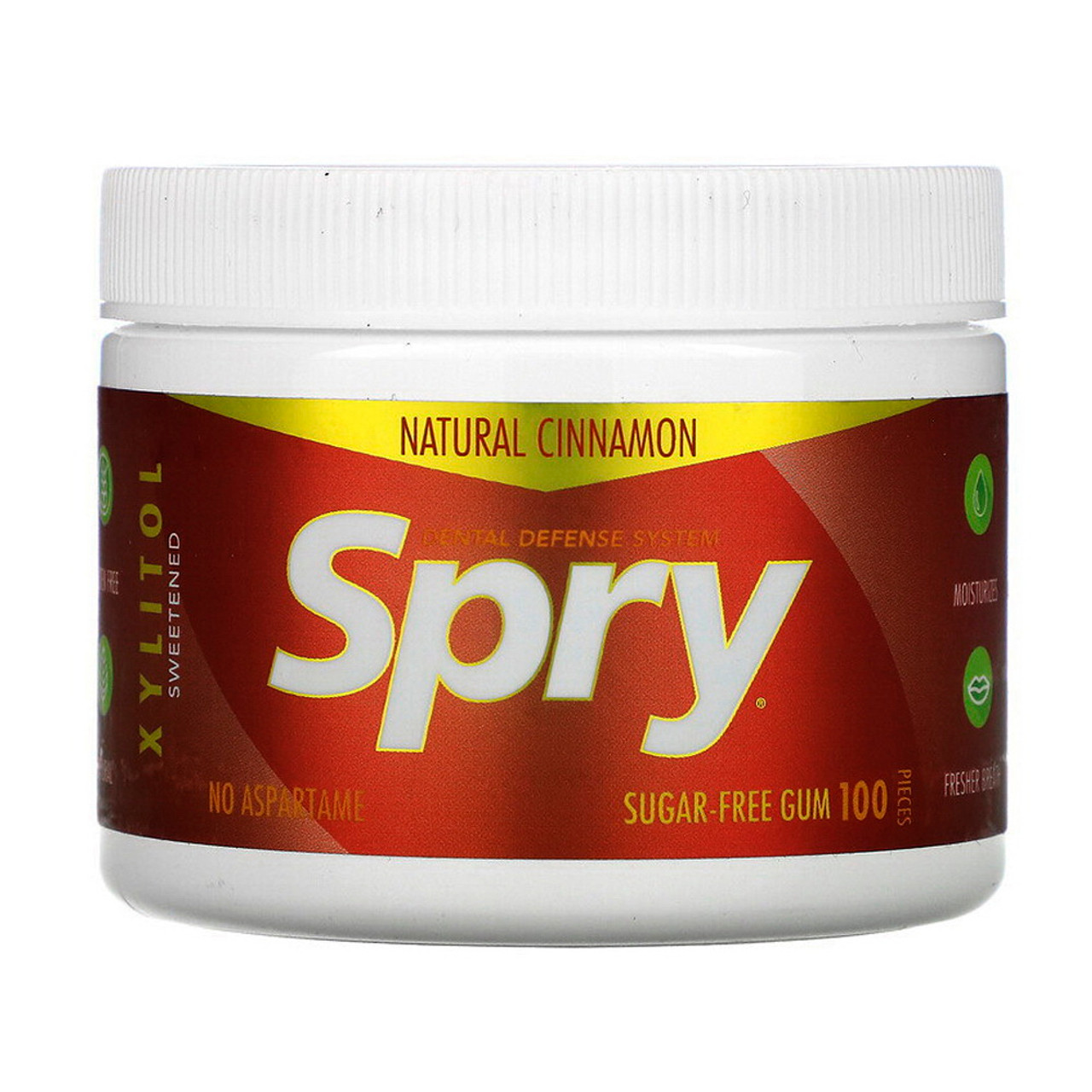 Spry Fresh Natural Xylitol Dental Defense System Natural Cinnamon