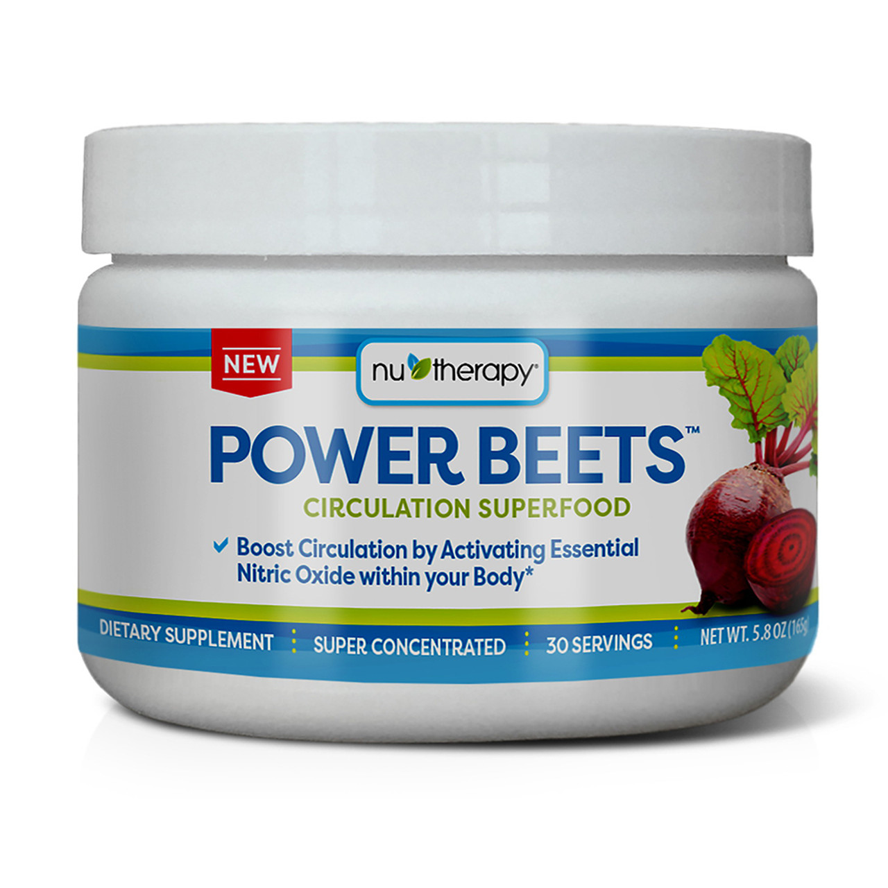 Nutherapy Power Beets Circulation Superfood Powder, 5.8 oz