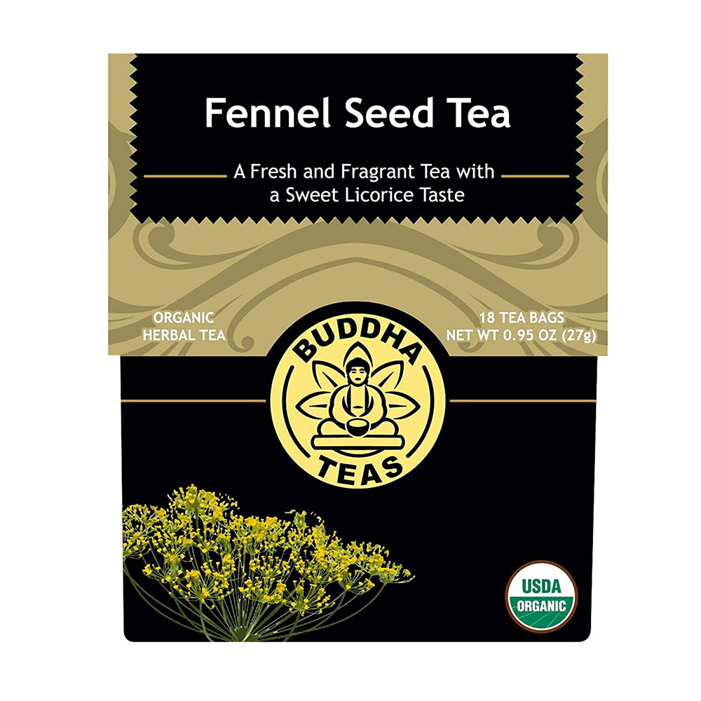 Buddha Teas Organic Fennel Seed Tea Bags, 18 Ea
