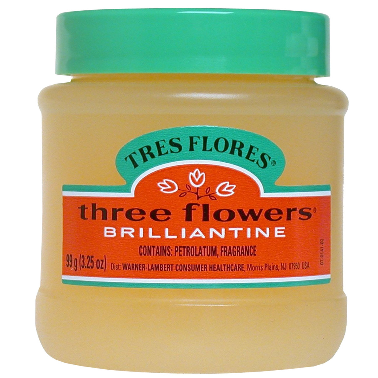 Tres Flores Three Flowers Brilliantine Hair Styling Pomade, Solid