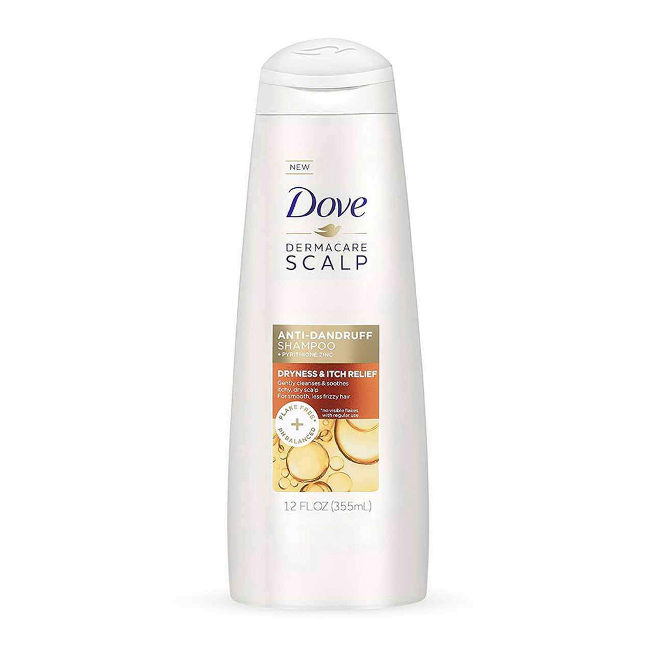 Dove Beauty DermaCare Anti Shampoo for Scalp Dryness Itch Relief, Oz