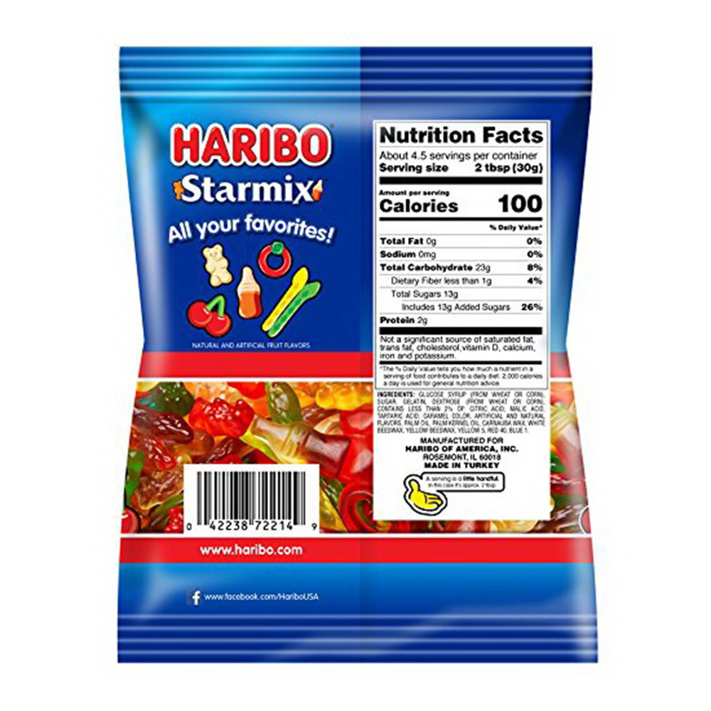 Haribo Star Mix Gummi Candy Assorted, 5 Oz