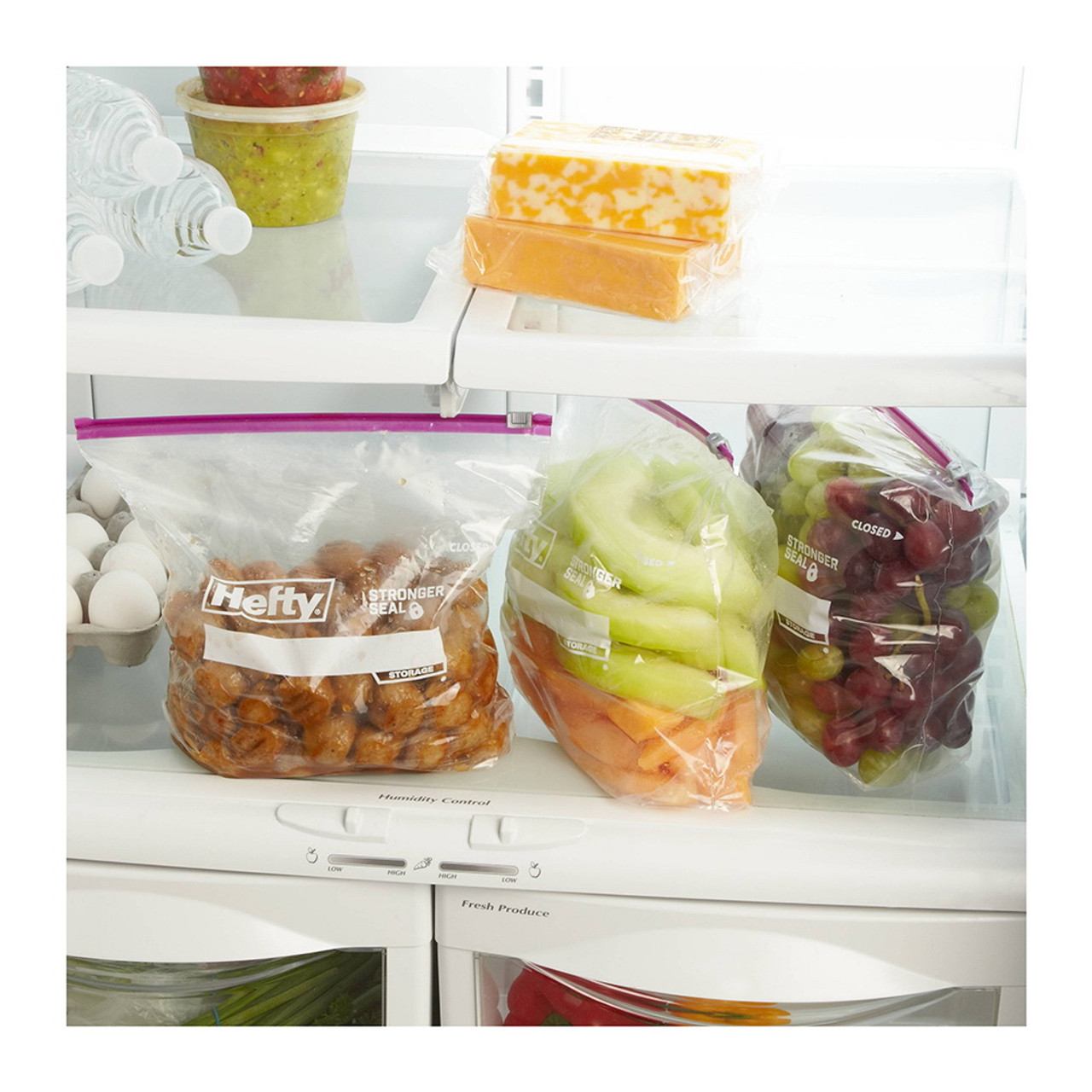 Ziploc Slider Bags, Storage, Gallon 12 ea