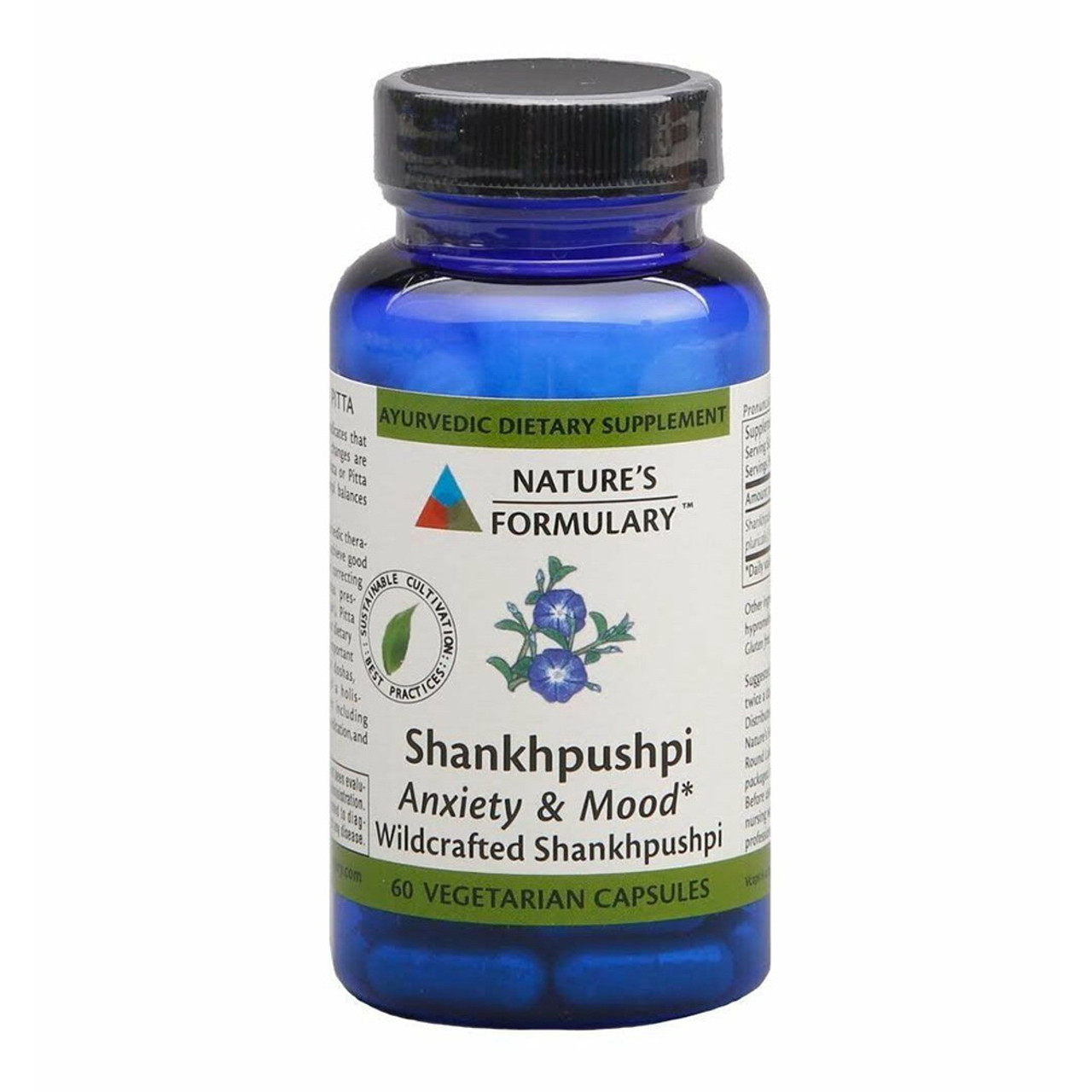 Nature's Formulary Shankhpushpi Capsules, 60 Ea