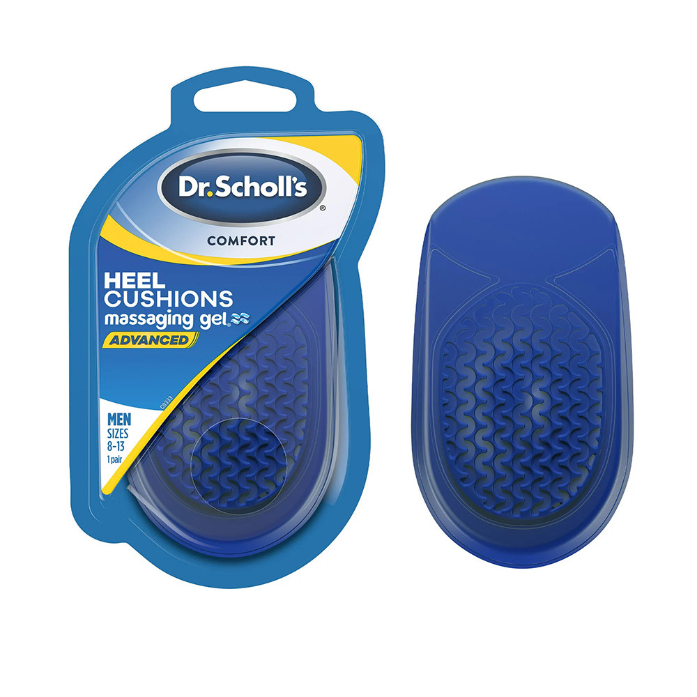 Dr. Scholls Comfort Heel Cushions Advanced Massaging Gel Men's 813 1 Pr