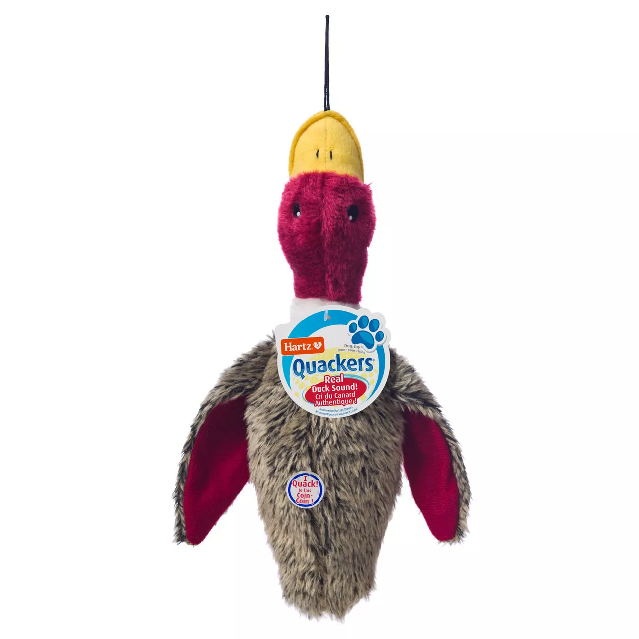 Hartz Nature's Collection Plush Dog Toy, Large, Quackers, 1 Ea