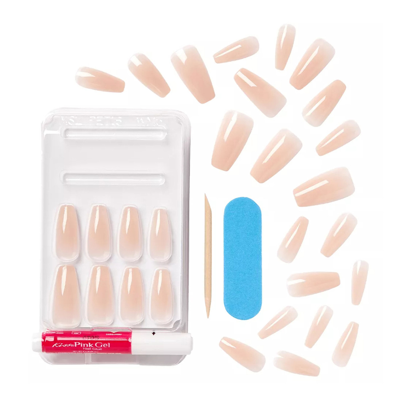 Kiss Bare But Better Sculpted Nude Fake Nails, 28 Ct