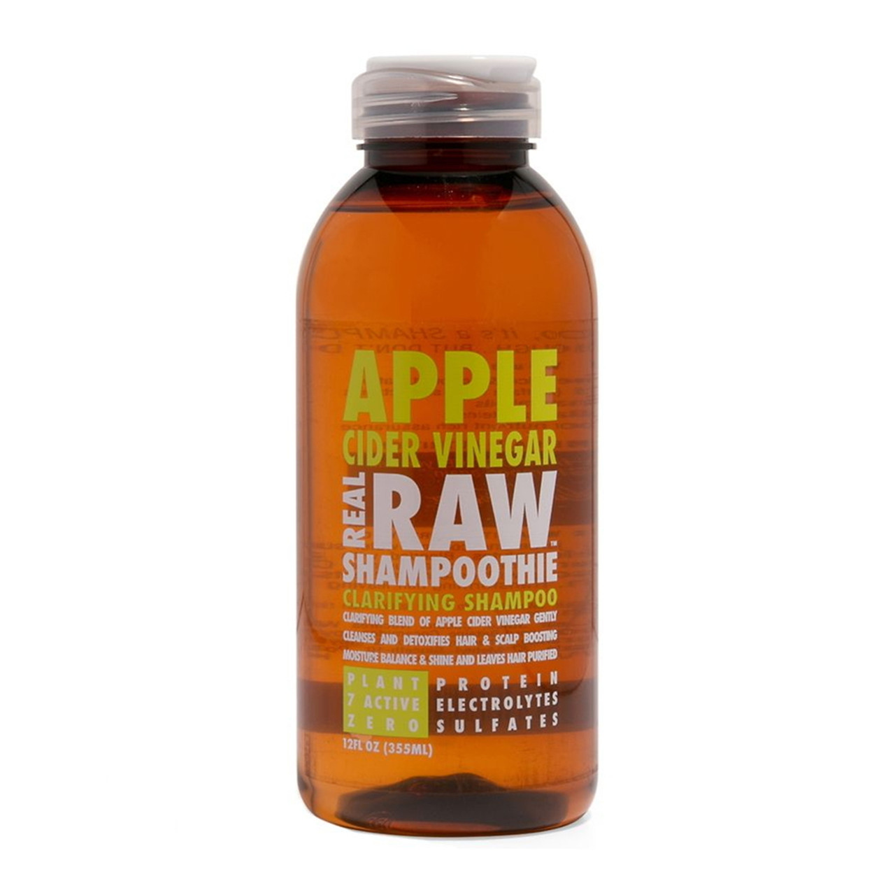Real Raw Shampoothie Apple Cider Vinegar Clarifying Shampoo, 12 Oz