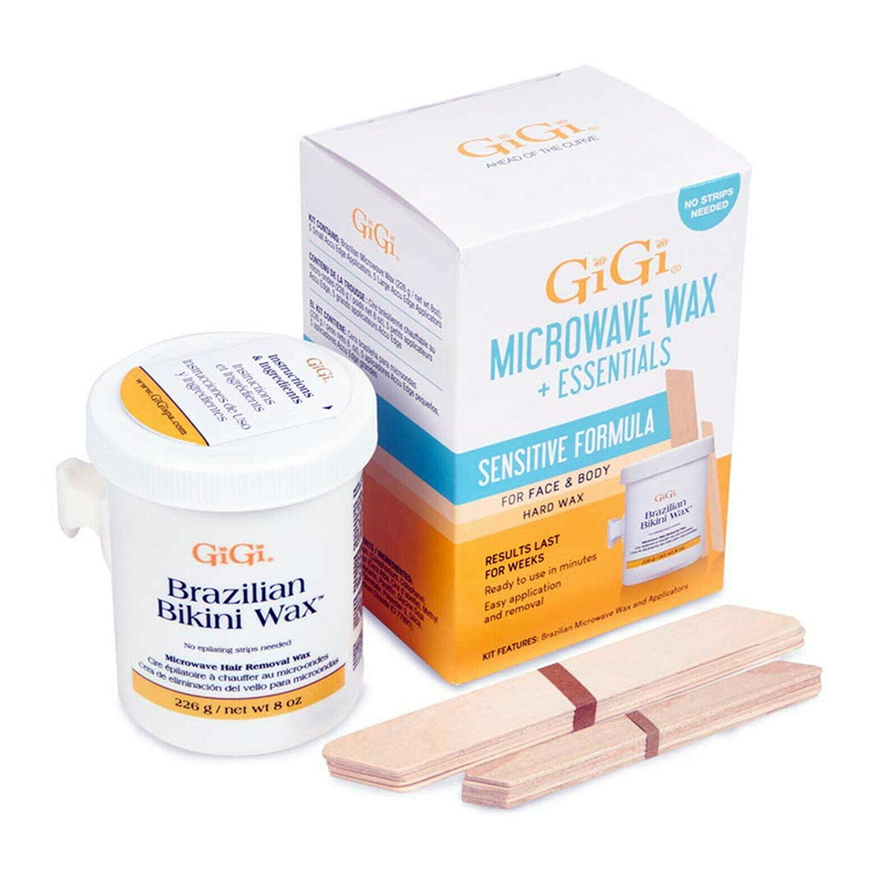 Gigi Waxing Kits / Essentials (1 Set, At-Home Hair Removal System)