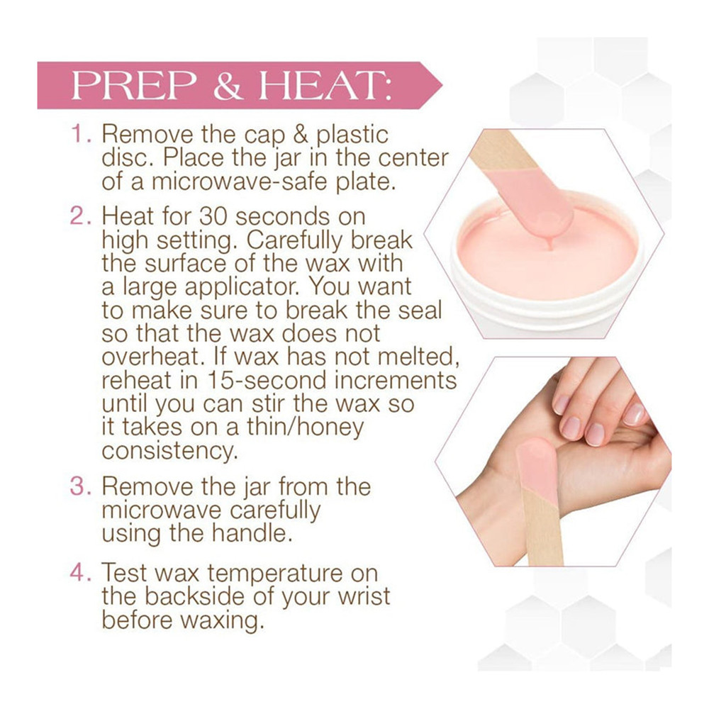 Gigi Cream Wax Sensitive Skin Microwave Hair Removal Wax, 8 Oz