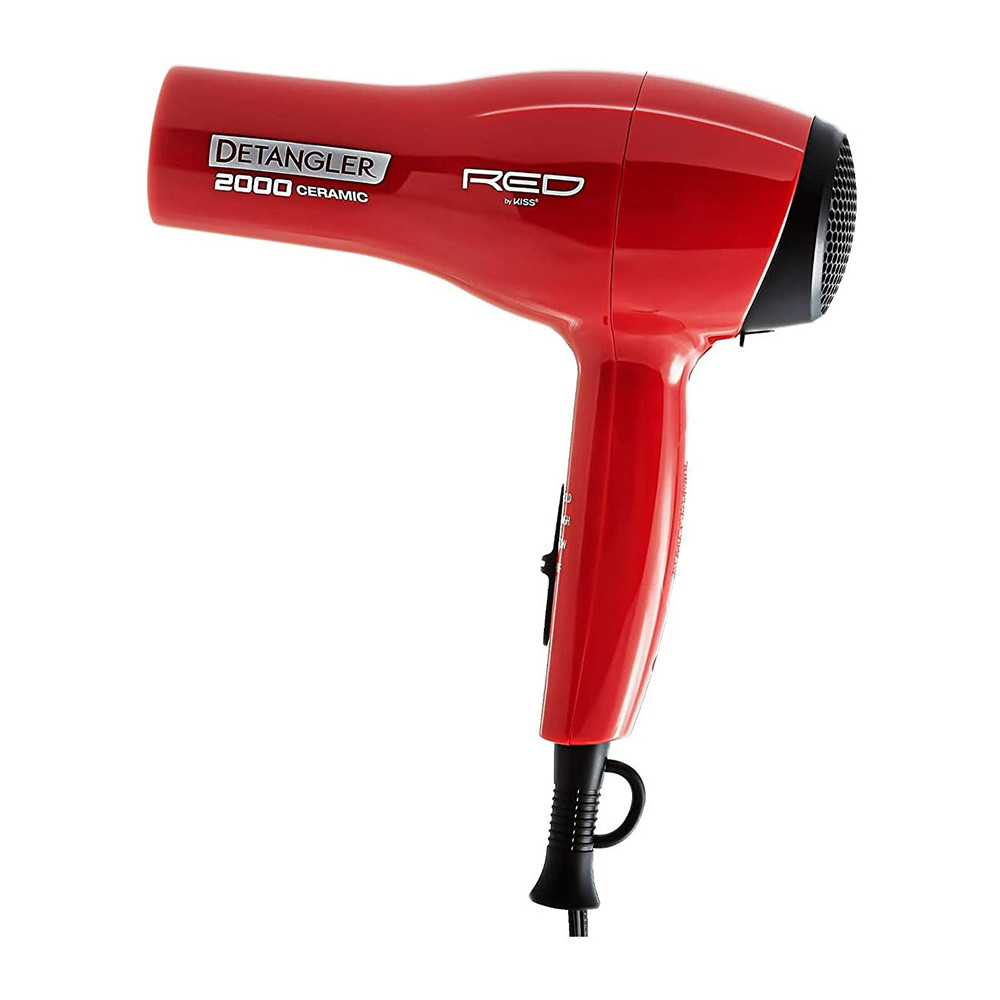 Kiss Red Detangler 2000 Ceramic Double Layer Pik Blow Dryer, 1 Ea