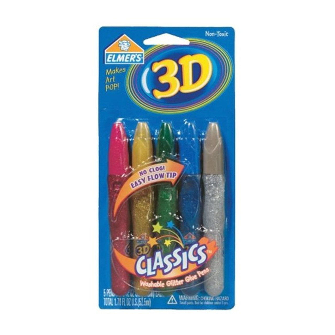 Elmers Glitter Glue Pens, Party Supplies 5 pack, 1 Ea