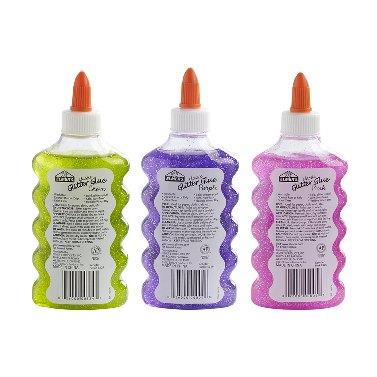 Young Artists - Elmers Classic Glitter Glue - Assorted Colors - 10 Pieces