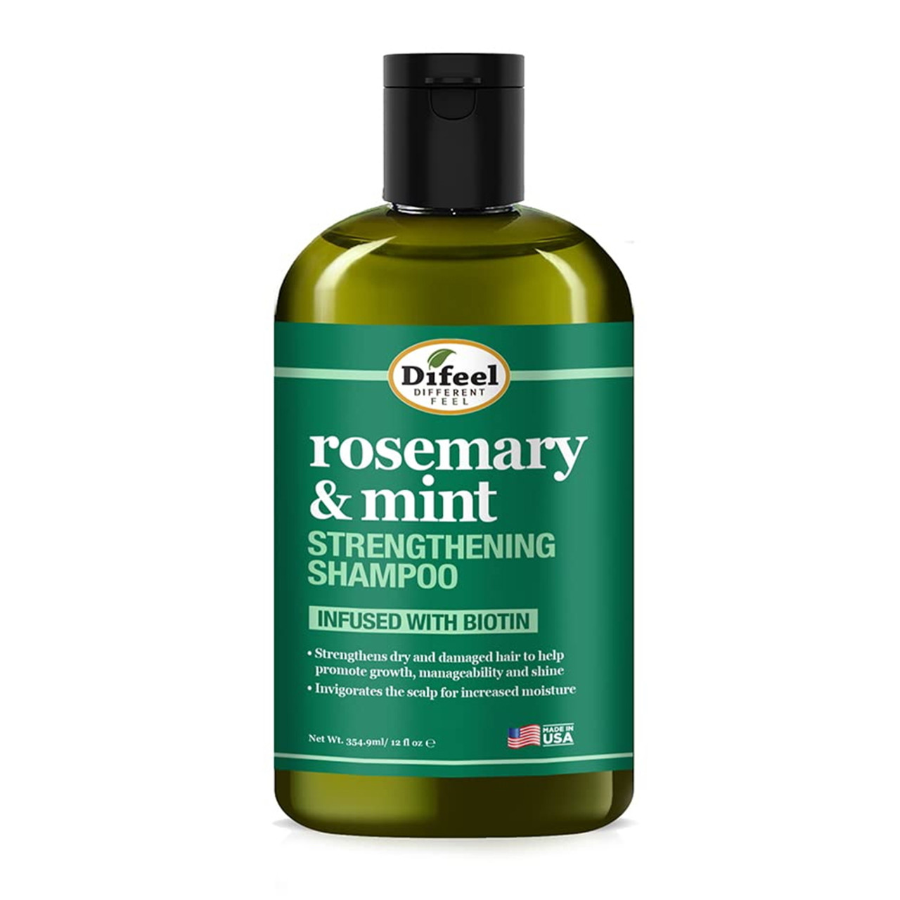Difeel Rosemary Mint Strengthening Shampoo With Biotin, 12 Oz