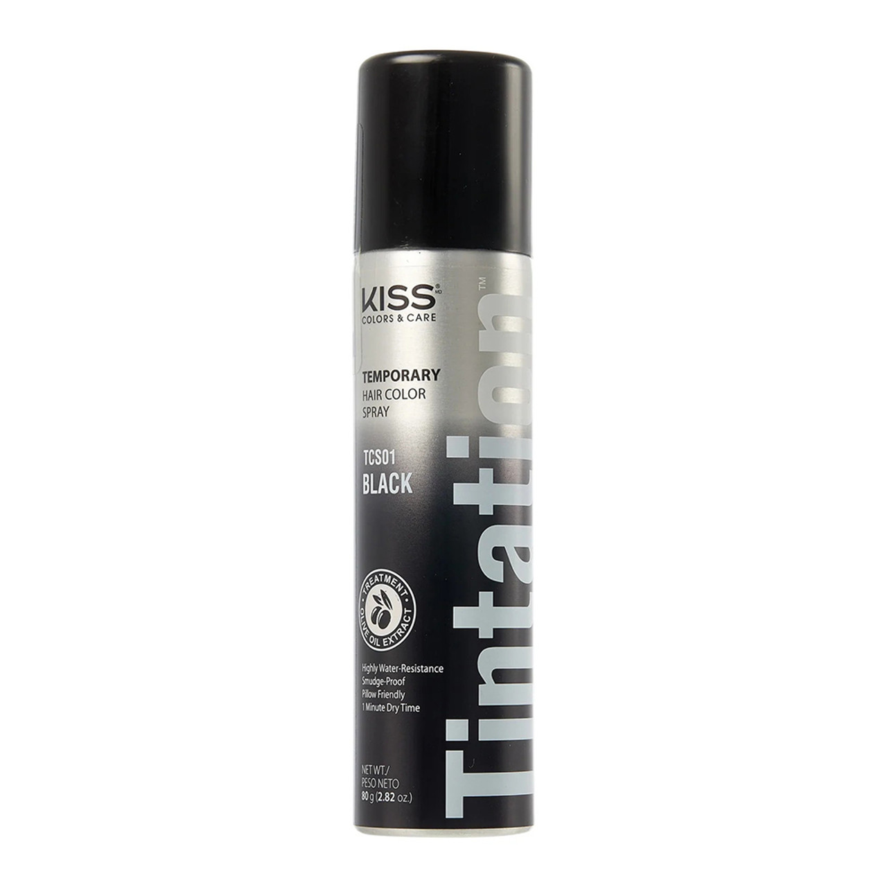 Red By Kiss: Temporary Hair Color Spray - Black - 2.82 oz : :  Beauty & Personal Care