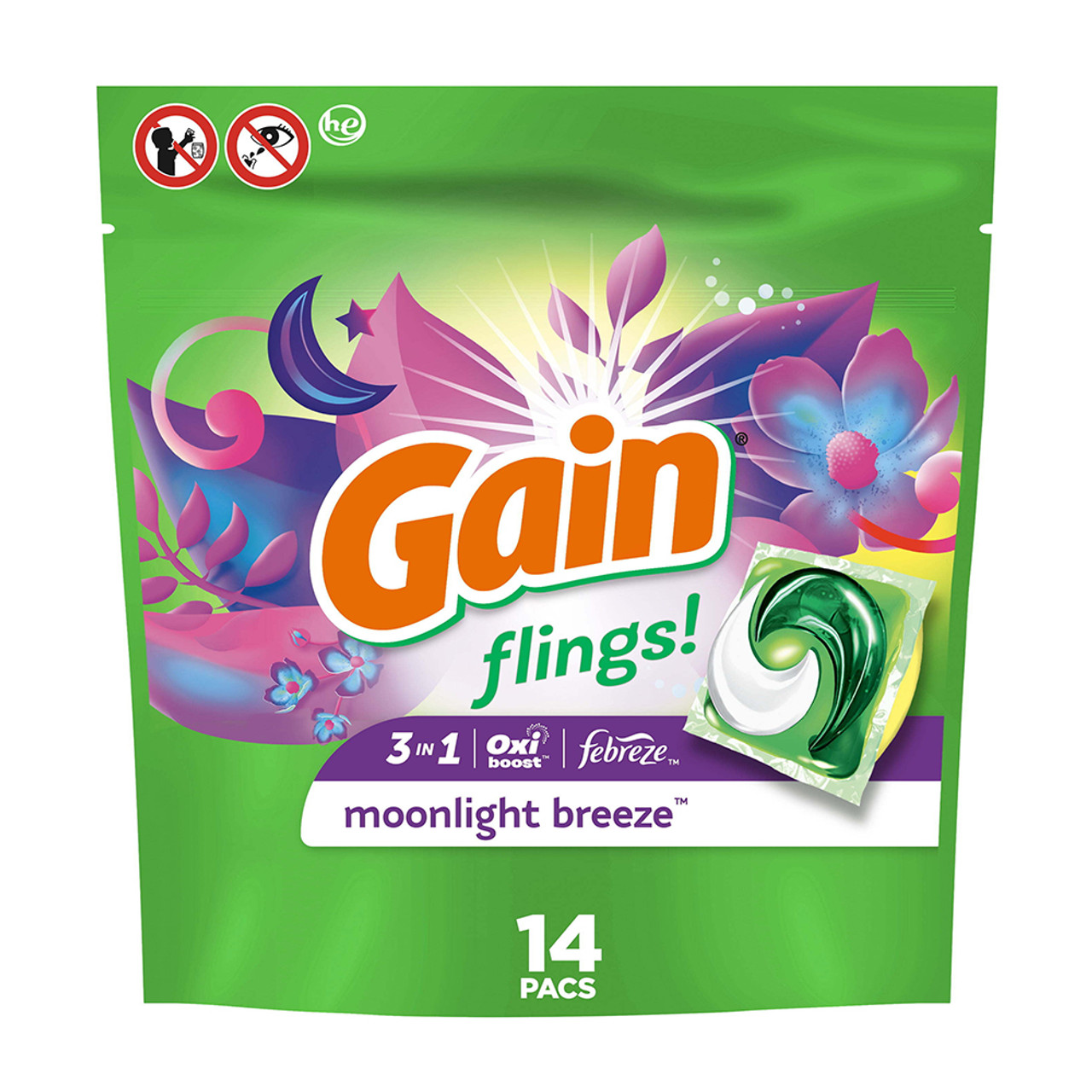 Gain Flings Original HE Laundry Detergent (72-Count) in the Laundry  Detergent department at