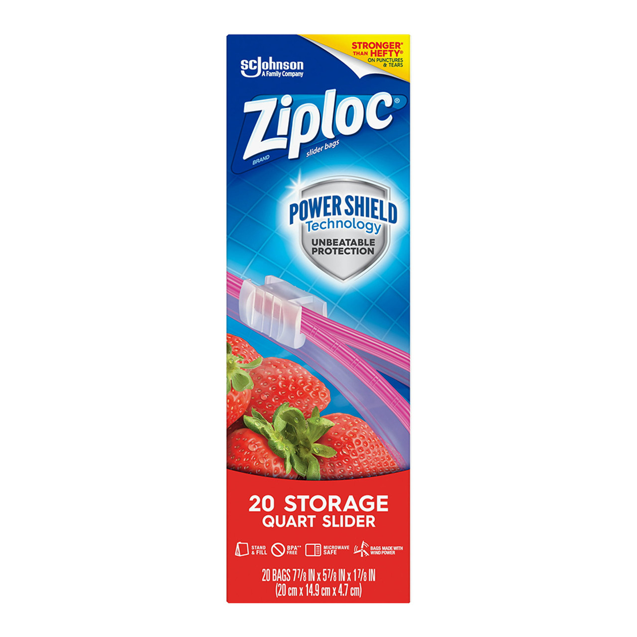 Ziploc Brand Freezer Quart Bags with Grip 'n Seal Technology, 75 Count