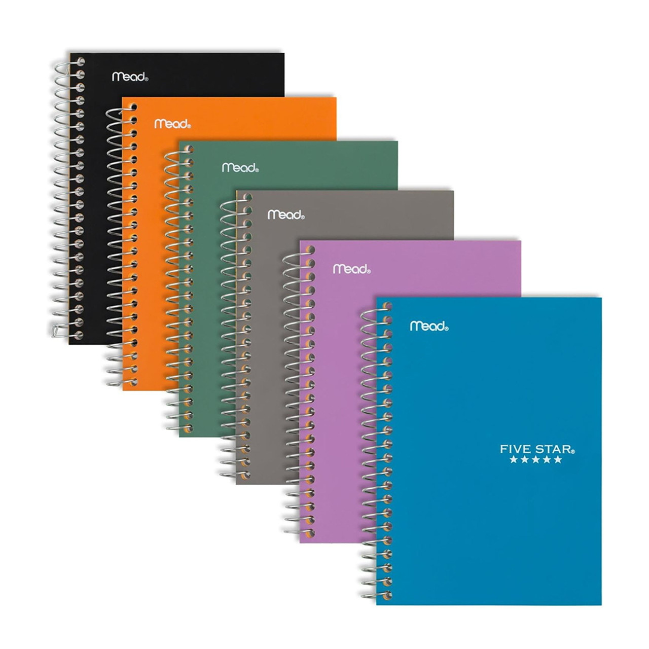 Five Star 3 Subject College Ruled Spiral Notebook (Colors May Vary)