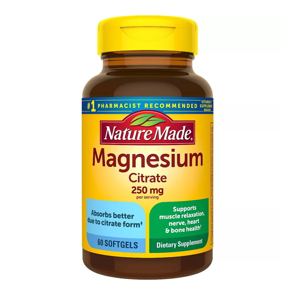 Nature Made Magnesium Citrate 250Mg Muscle, Bone and Heart Support