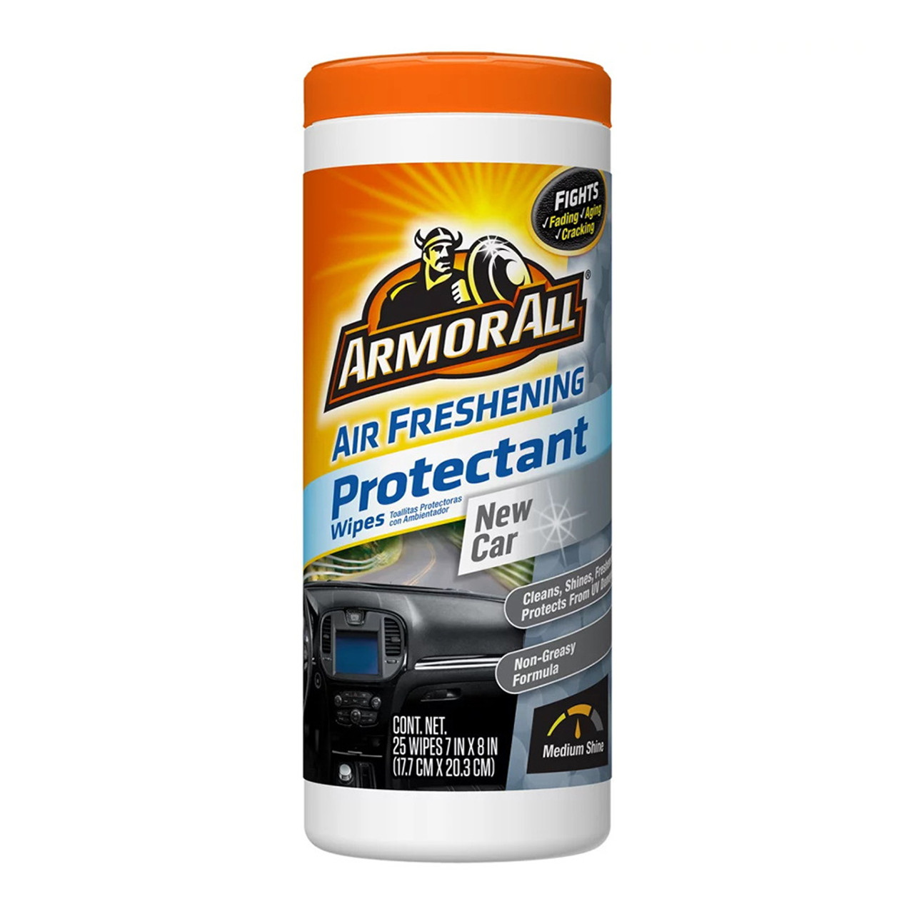 Armor All Air Freshening Protectant Wipes, 25 Ea