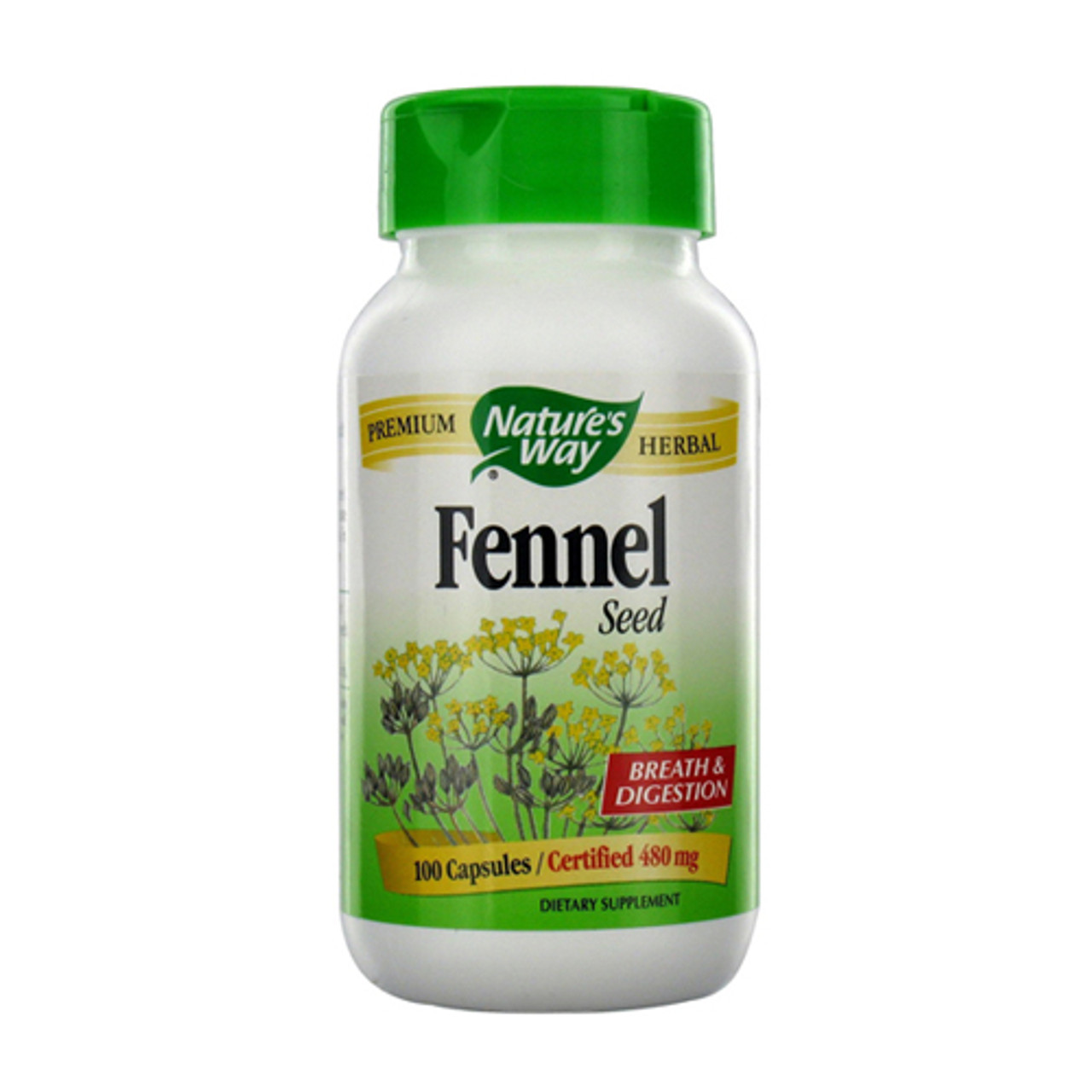 Natures Way Fennel Seed, Breath And Digestion Capsules 100 Ea