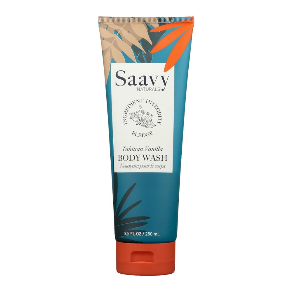 Saavy Naturals Body Wash, Tahitian Vanilla, 8.5 Oz